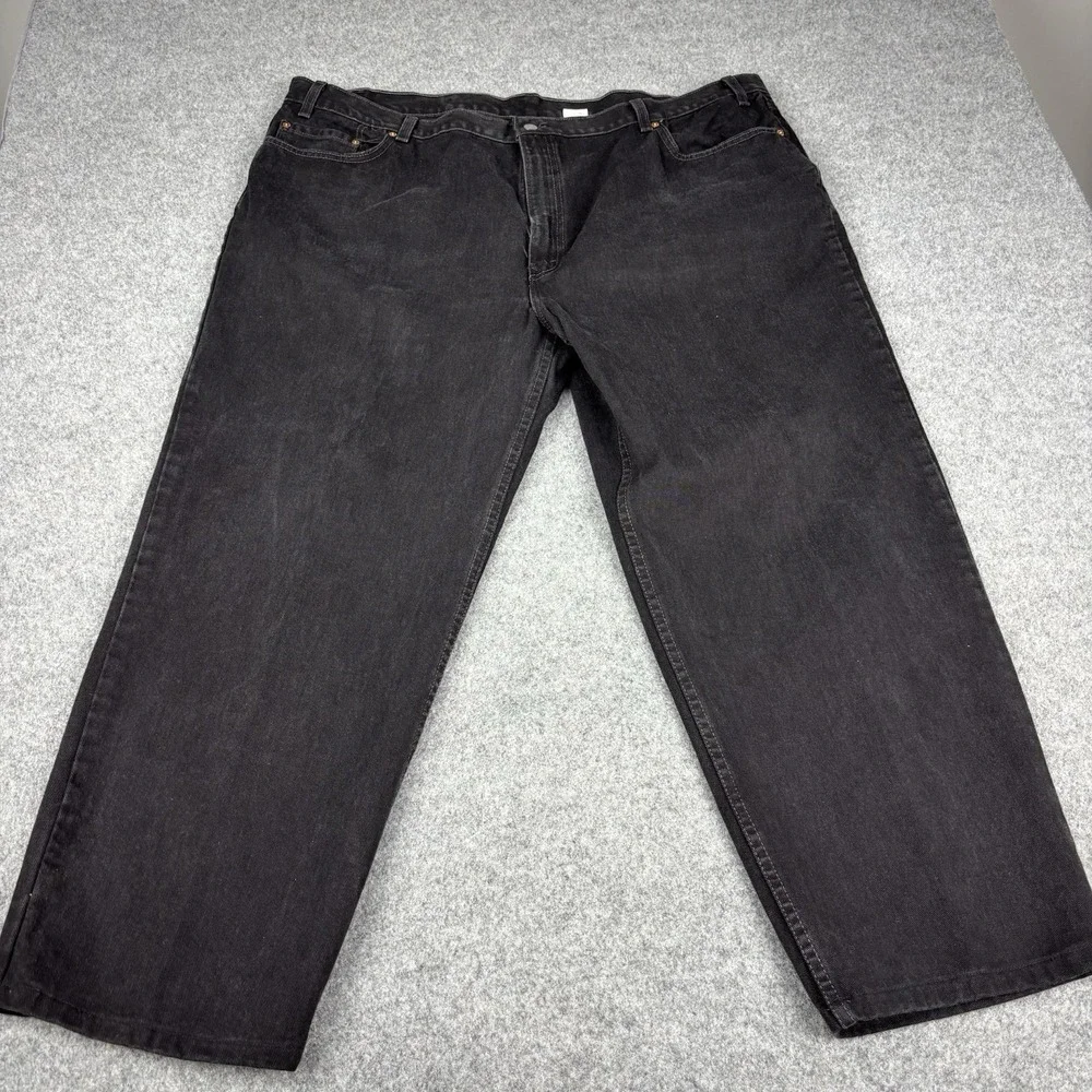 Vintage Levi's 505 Jeans Mens 50x30 (Fits 48x29) Black Relaxed Fit Skater Baggy